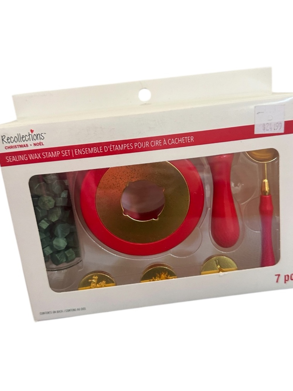 Recollections Red and Gold Sealing Wax Stamp Kit